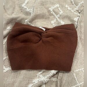 Princess Polly brown tube top